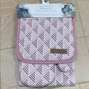 Eco One 3 pc Set Apron/Oven Mitt/Potholder